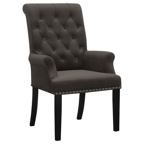 Coaster Alana Upholstered Tufted Arm Chair with Nailhead Trim Model 115173