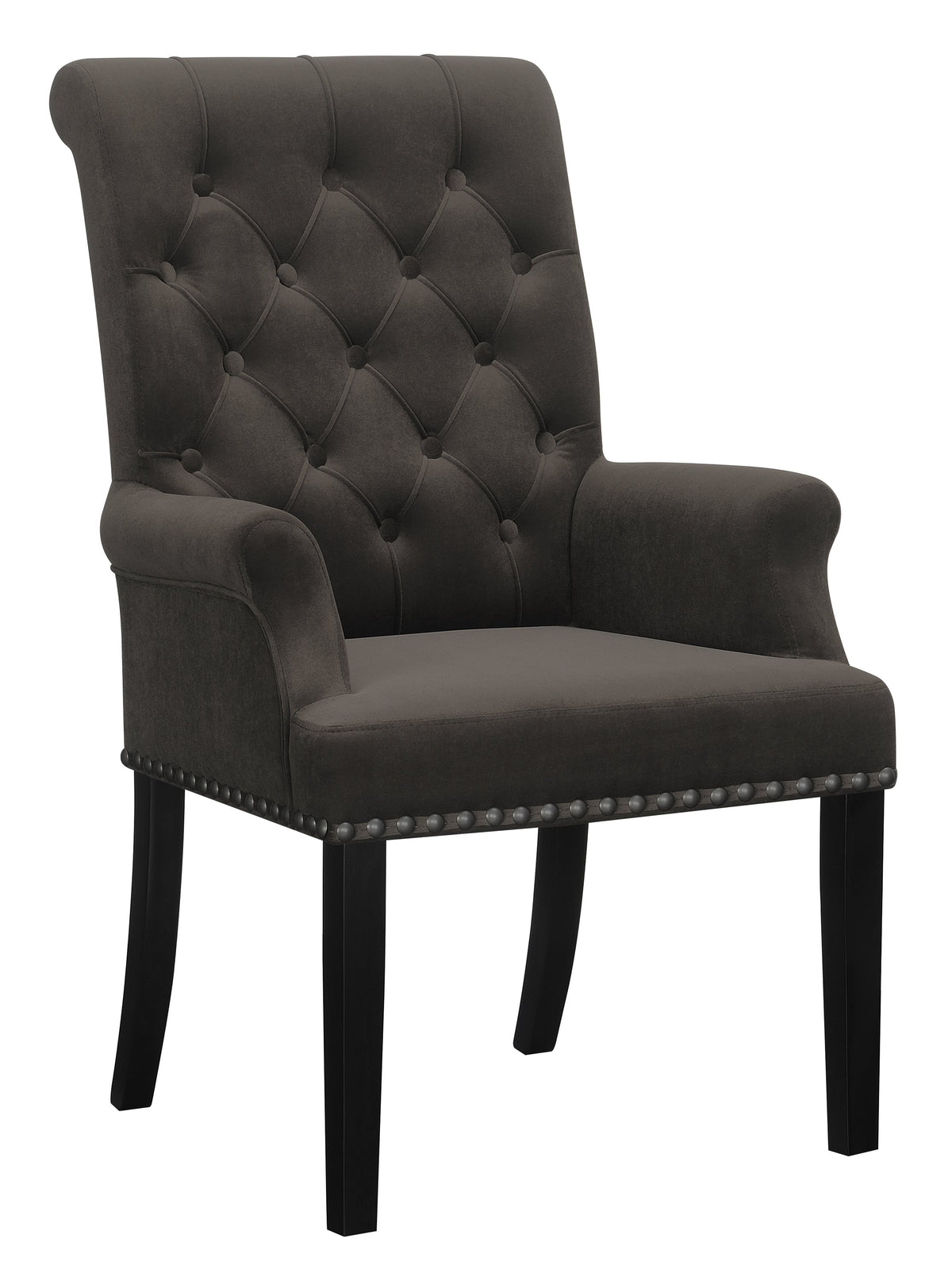 Coaster Alana Upholstered Tufted Arm Chair with Nailhead Trim Model 115173