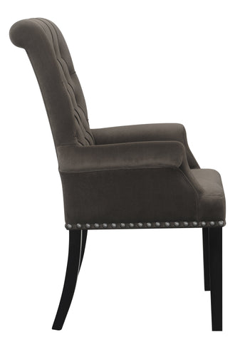 Coaster Alana Upholstered Tufted Arm Chair with Nailhead Trim Model 115173