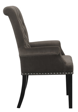 Coaster Alana Upholstered Tufted Arm Chair with Nailhead Trim Model 115173