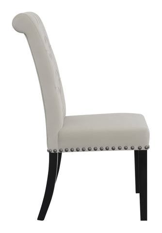 Coaster Alana Upholstered Tufted Side Chairs with Nailhead Trim (Set of 2) Model 115182