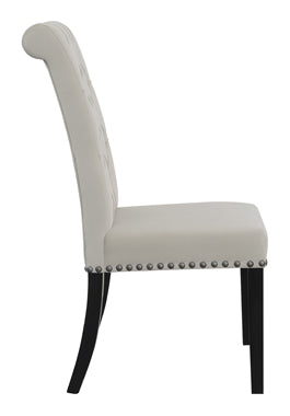 Coaster Alana Upholstered Tufted Side Chairs with Nailhead Trim (Set of 2) Model 115182