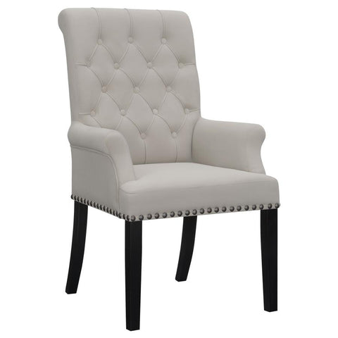 Coaster Alana Upholstered Tufted Arm Chair with Nailhead Trim Model 115183