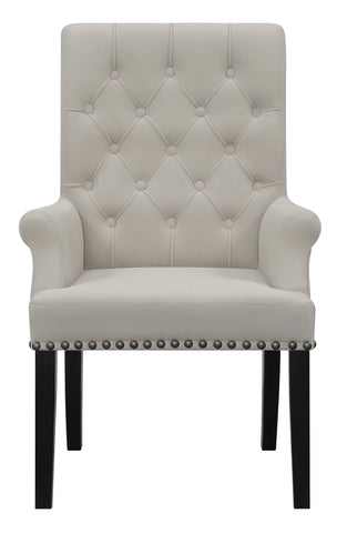 Coaster Alana Upholstered Tufted Arm Chair with Nailhead Trim Model 115183