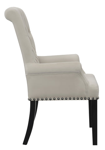 Coaster Alana Upholstered Tufted Arm Chair with Nailhead Trim Model 115183