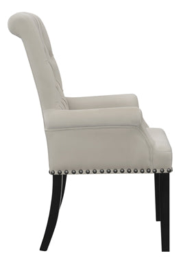 Coaster Alana Upholstered Tufted Arm Chair with Nailhead Trim Model 115183