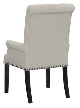 Coaster Alana Upholstered Tufted Arm Chair with Nailhead Trim Model 115183