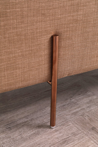 Divani Casa Adler Modern Brown Fabric Ottoman Model VG2T1181B-BRN