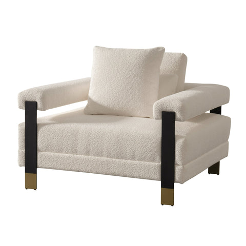 Divani Casa Stratford Modern Off White Fabric Sofa Set Model VGHM-XF530-SET-IVY