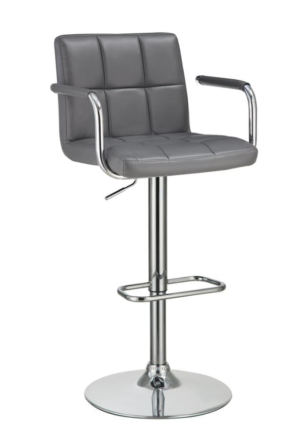 Coaster Palomar Adjustable Height Bar Stool Grey and Chrome Model 121096