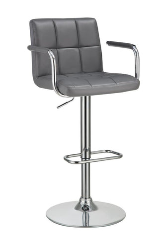 Coaster Palomar Adjustable Height Bar Stool Grey and Chrome Model 121096