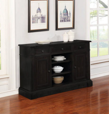 Coaster Phelps 2-door Rectangular Server Antique Noir Model 121235