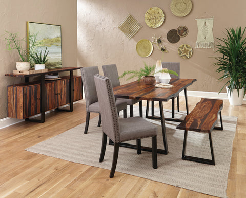 Coaster Hubbard Upholstered Side Chairs Charcoal (Set of 2) Model 121752