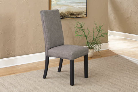 Coaster Hubbard Upholstered Side Chairs Charcoal (Set of 2) Model 121752