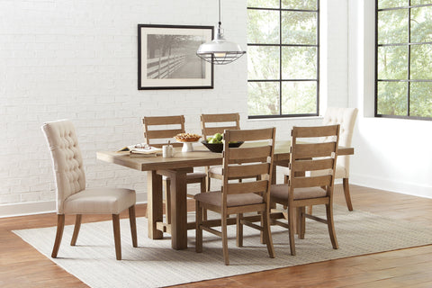 Coaster Douglas Tufted Back Dining Chairs Vineyard Oak (Set of 2) Model 123052