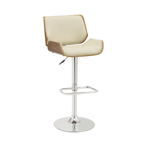 Coaster Folsom Upholstered Adjustable Bar Stool Ecru and Chrome Model 130503