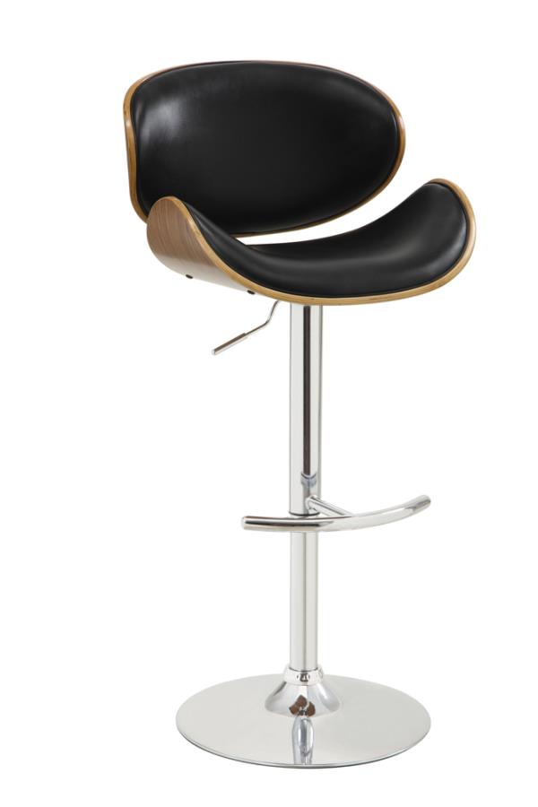 Coaster Harris Adjustable Bar Stool Black and Chrome Model 130504