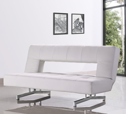 Wilshire Fold Out Leatherette Sofa Bed Model VGMB0926-WHT