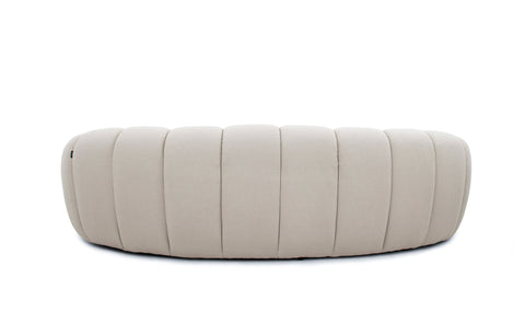 Divani Casa Yolonda Modern Curved Beige Fabric Sofa Set Model VGEV2126C-SET-C-01