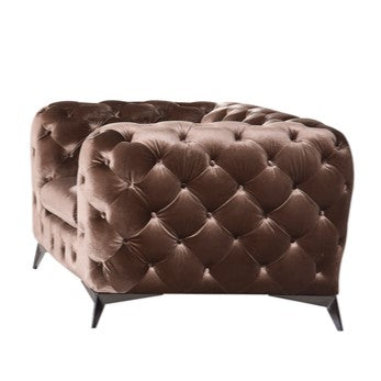 Divani Casa Delilah Modern Brown Fabric Chair Model VGCA1546-CHR-BRN