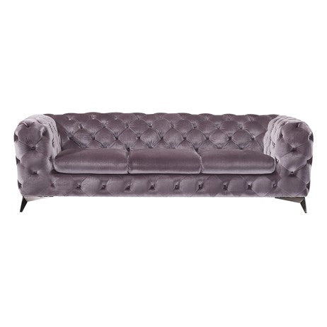 Divani Casa Delilah Modern Grey Fabric Sofa Model VGCA1546-GRY-SOFA