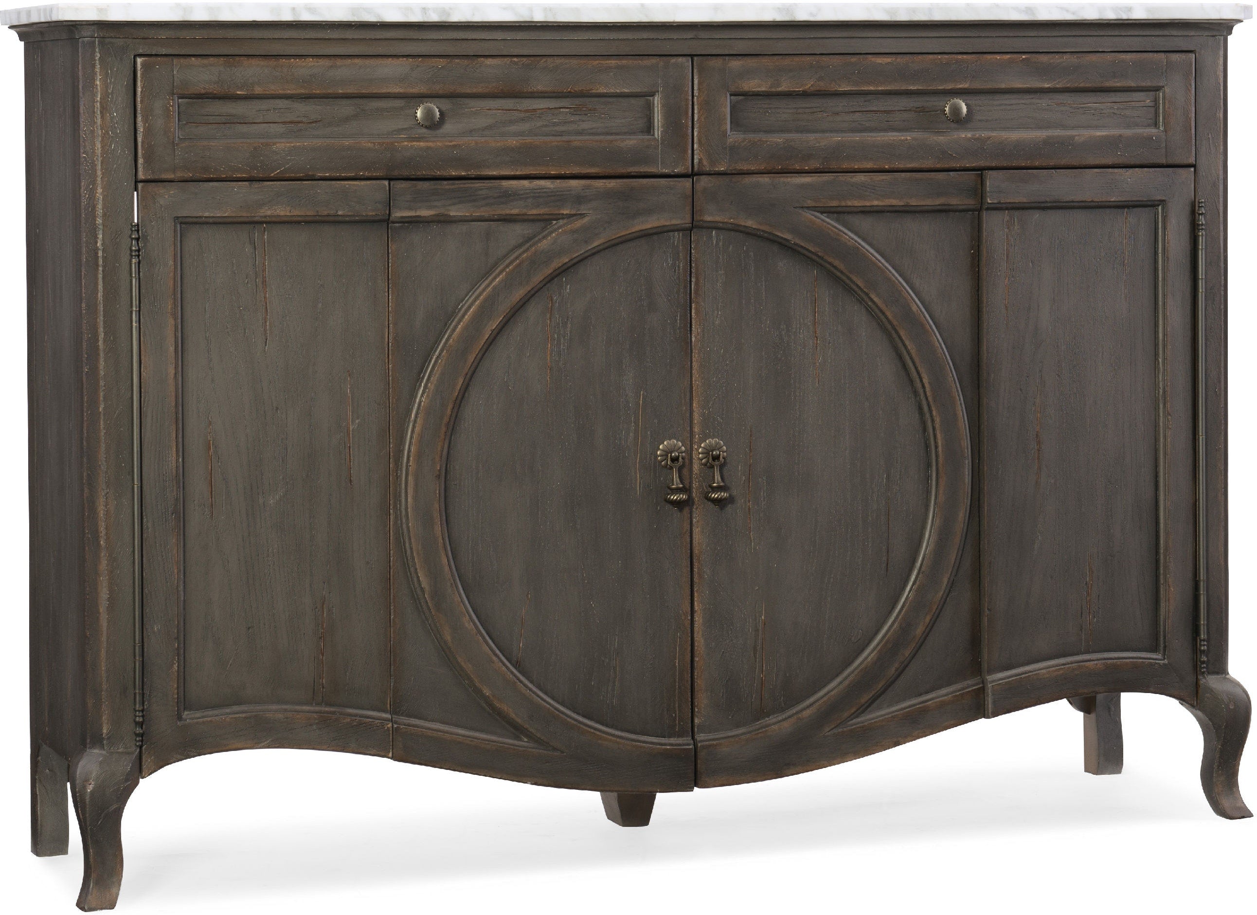 Hooker Furniture Living Room Melange Four-Door Two-Drawer Credenza