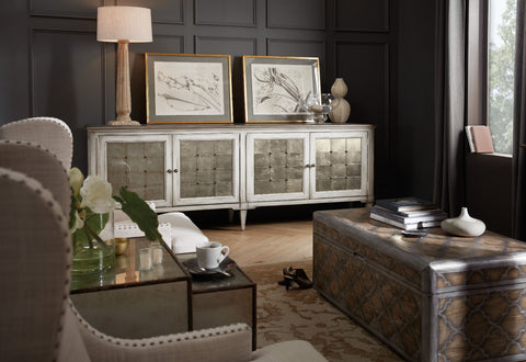 Hooker Furniture Living Room Melange Four-Door Credenza