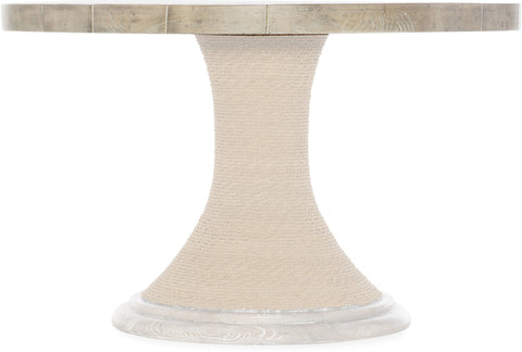 Hooker Furniture Casual Dining Amani 48in Round Pedestal Dining Table with Wood Top