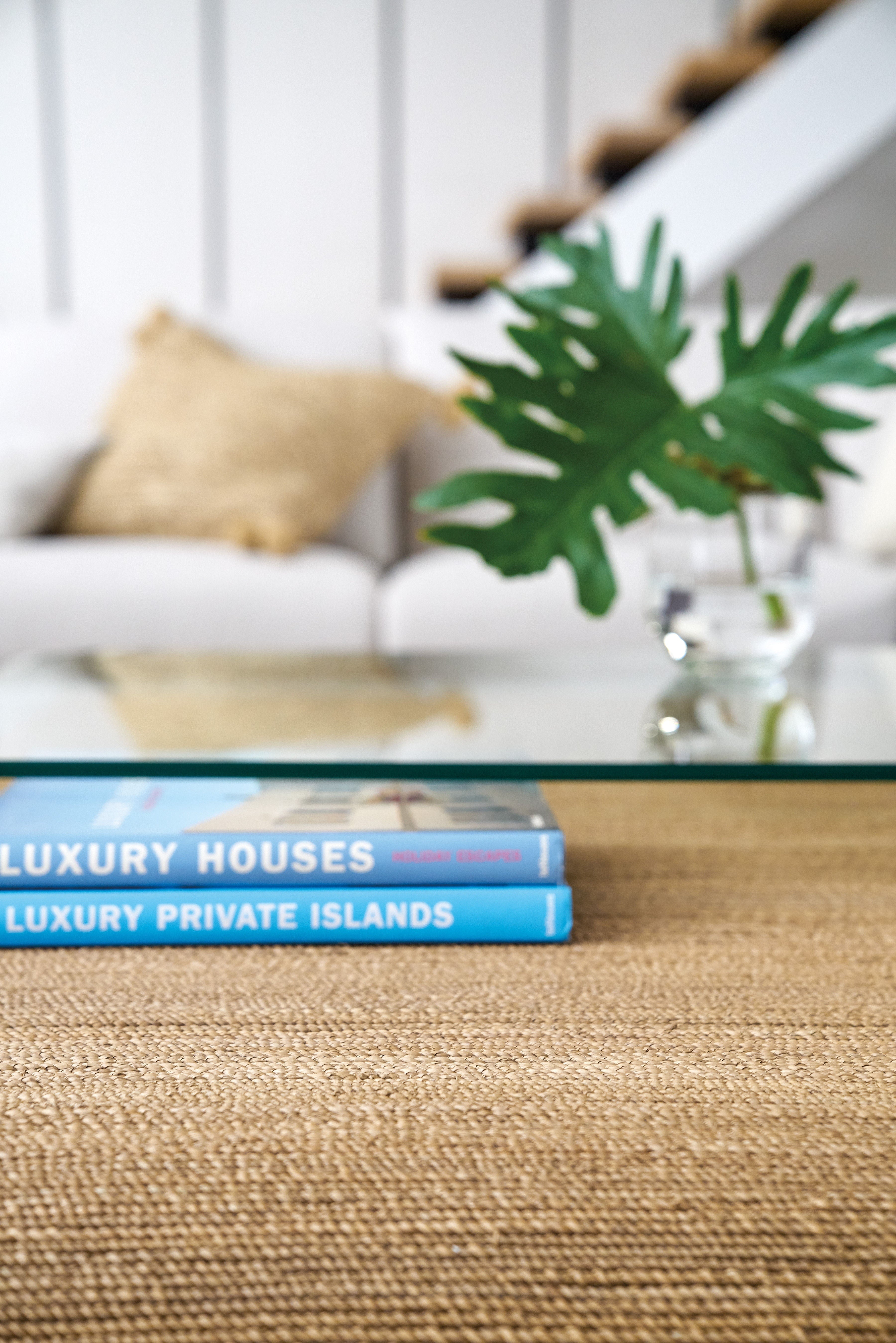 Hooker Furniture Living Room Amani Rope and Glass Cocktail Table