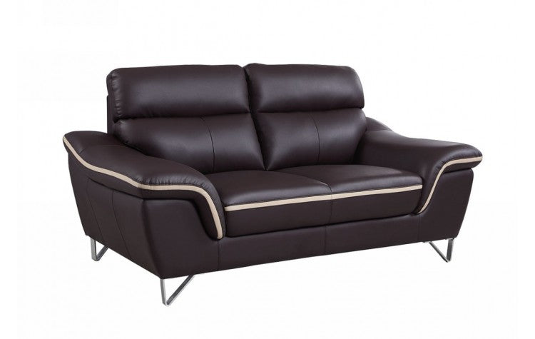 168 - Brown LoveseatModel:  168-BROWN-L