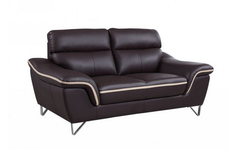 168 - Brown LoveseatModel:  168-BROWN-L