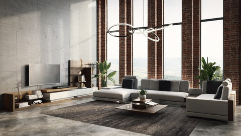 Modrest Jefferson Mid Century Walnut And White High Gloss Entertainment Center Model VGBB662N-WAL