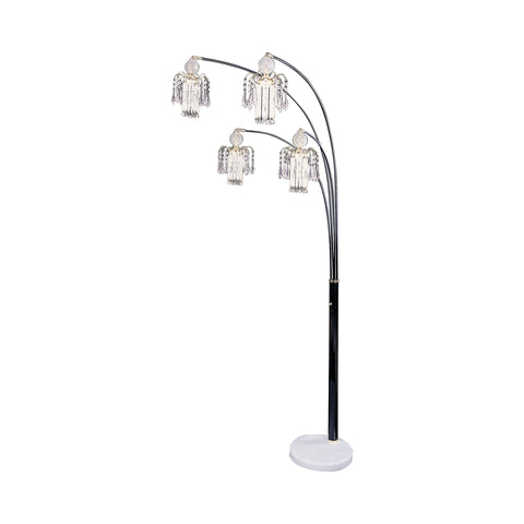 Coaster Maisel Floor Lamp with 4 Staggered Shades Black Model 1771N
