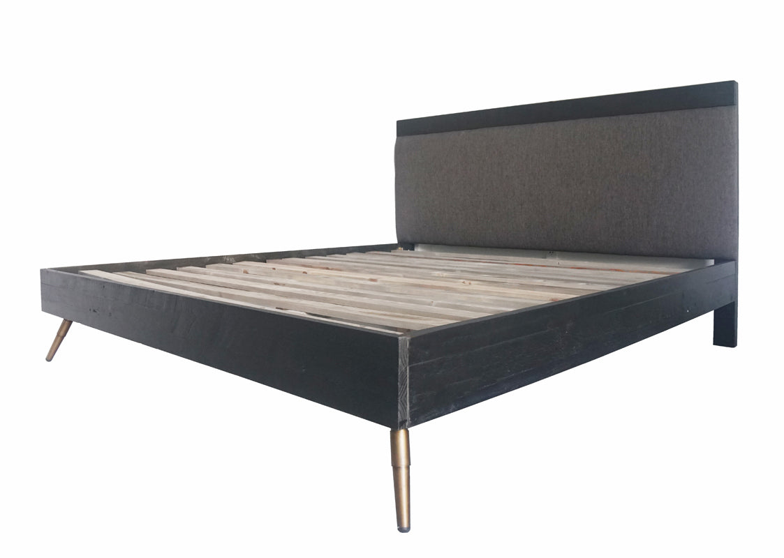 Eastern King Nova Domus Tabitha Modern Dark Brown Recycled Pine Bed Model VGWH180430-BED-EK