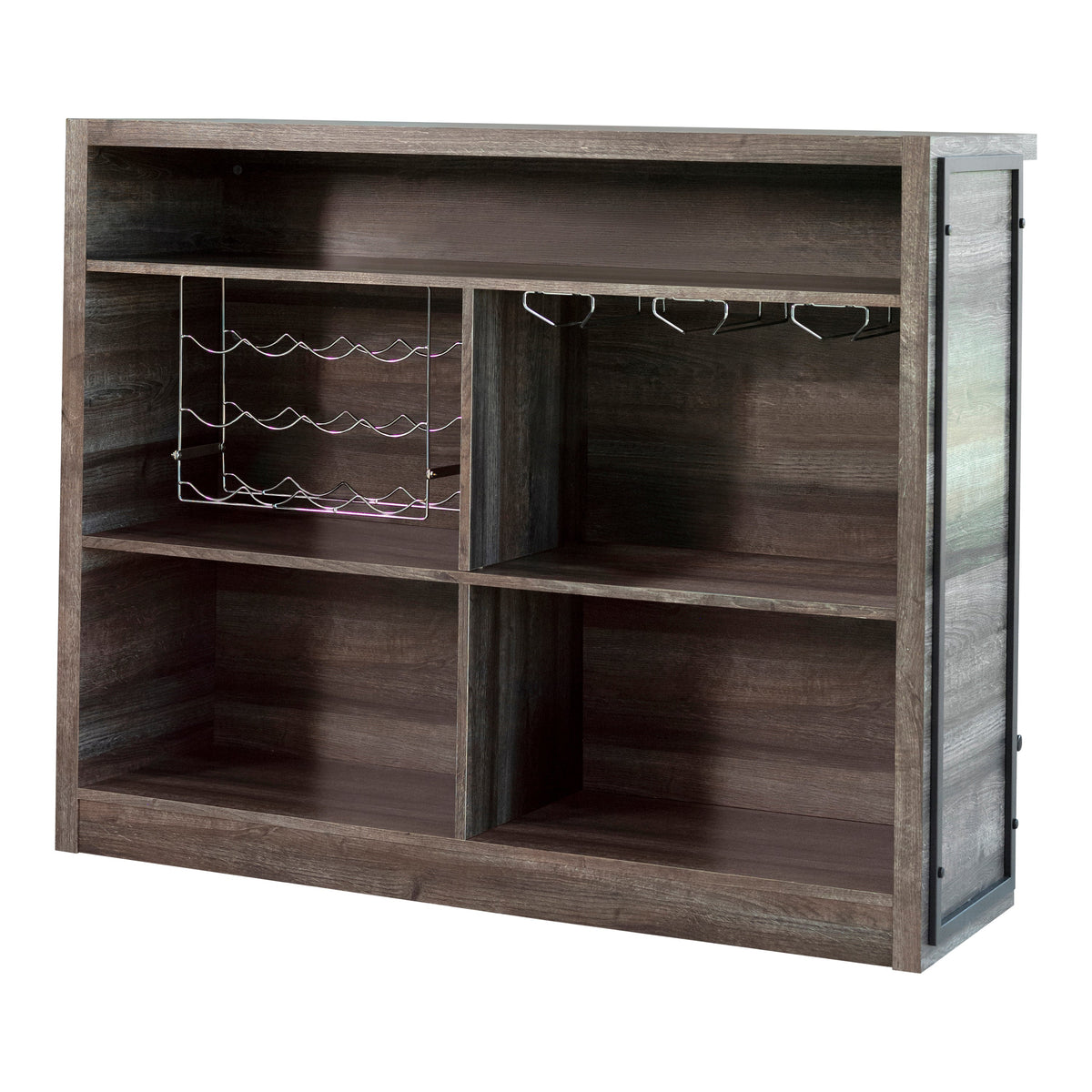Coaster Joe 5-shelf Bar Unit Aged Oak Model 182071