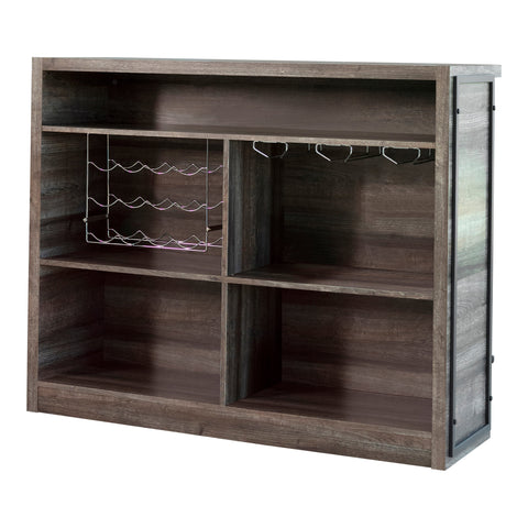 Coaster Joe 5-shelf Bar Unit Aged Oak Model 182071