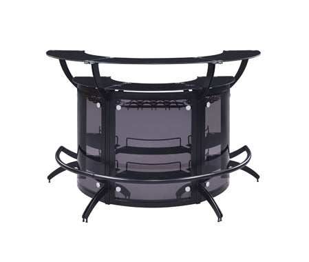 Coaster Dallas Curved Bar Unit Smoke and Black, Set of 3 Model 182135-S3