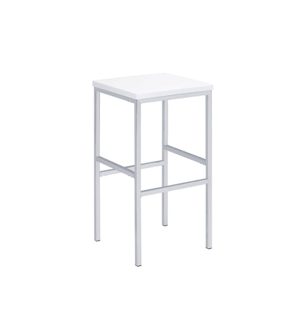 Coaster Natividad 5-piece Bar Set White High Gloss and Chrome Model 182525