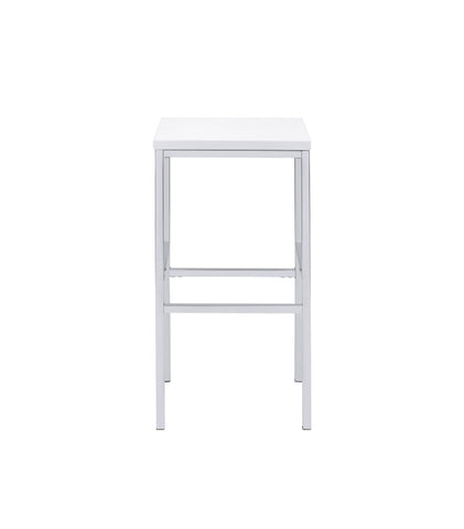 Coaster Natividad 5-piece Bar Set White High Gloss and Chrome Model 182525