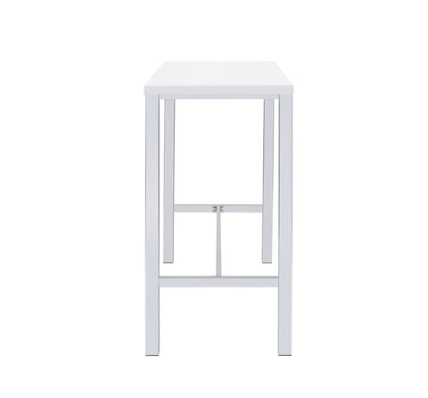 Coaster Natividad 5-piece Bar Set White High Gloss and Chrome Model 182525