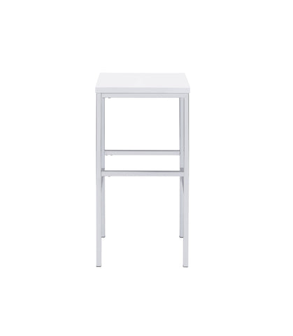 Coaster Natividad 5-piece Bar Set White High Gloss and Chrome Model 182525