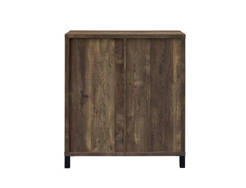 Coaster Arlington Bar Cabinet with Sliding Door Rustic Oak Model 182852