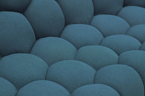 Divani Casa Yolonda Modern Curved Dark Teal Fabric Chair Model VGEV2126C-CHR-C-15