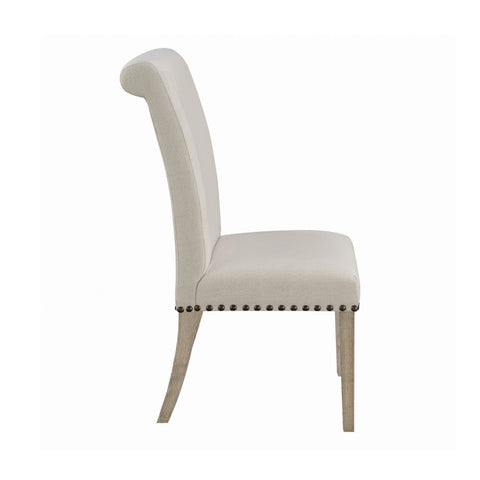 Coaster Salem Upholstered Side Chairs Rustic Smoke and Grey (Set of 2) Model 190152