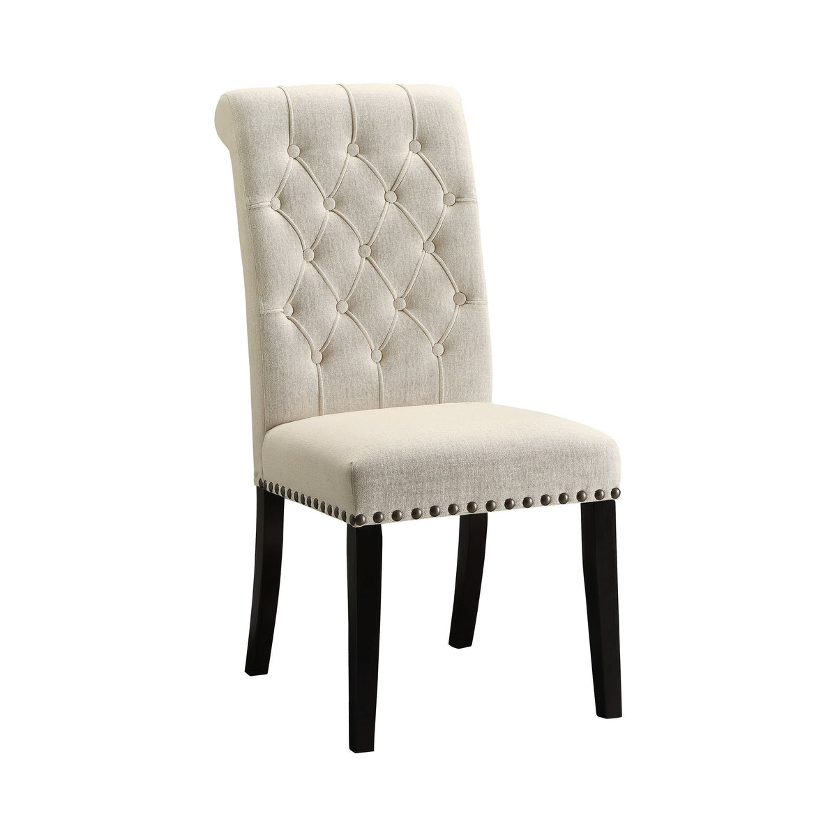 Coaster Mapleton Tufted Back Upholstered Side Chairs Beige (Set of 2) Model 190162