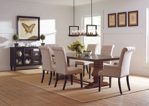 Coaster Mapleton Tufted Back Upholstered Side Chairs Beige (Set of 2) Model 190162