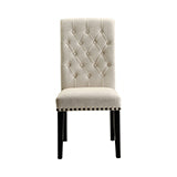 Coaster Mapleton Tufted Back Upholstered Side Chairs Beige (Set of 2) Model 190162