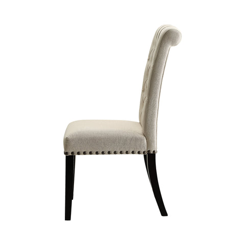 Coaster Mapleton Tufted Back Upholstered Side Chairs Beige (Set of 2) Model 190162