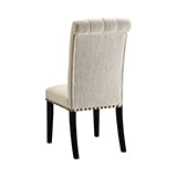 Coaster Mapleton Tufted Back Upholstered Side Chairs Beige (Set of 2) Model 190162