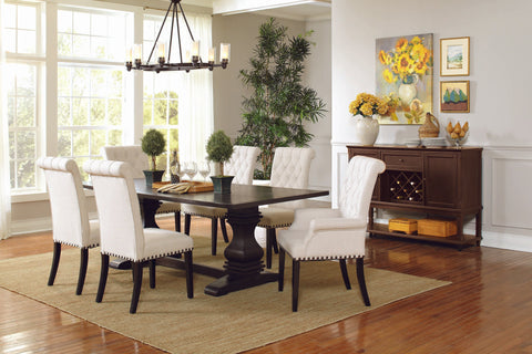 Coaster Mapleton Tufted Back Upholstered Side Chairs Beige (Set of 2) Model 190162